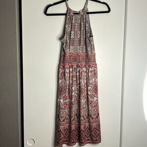London times pink printed casual dress